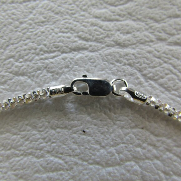 Italian 925 Sterling Silver Diamond Cut Rope Chain Bracelet - 2 mm - NEW - Picture 7 of 12